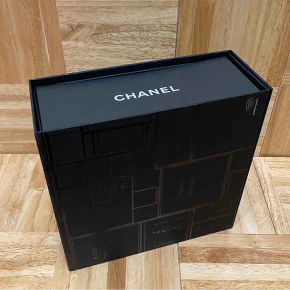 CHANEL Perfume Black EMPTY Gift Box Magnetic Closure Square Box 8.5”X8.5”X3.5” - Picture 2 of 14